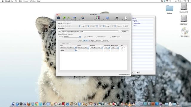 How to put DVDs into your iTunes library/iPod (HandBrake Tutorial) смотреть онлайн