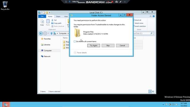 ลบ system32 บน windows 8 release preview build 8400 #2 (อย่าหาทำ) смотреть онлайн