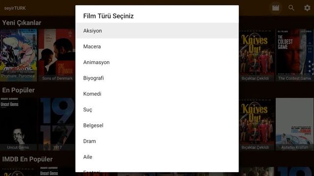 seyirTURK Android TV box смотреть онлайн