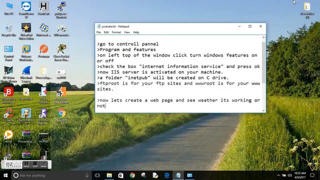 How to enable iis server and host website on windows 7, w 8.1, w 10 смотреть онлайн