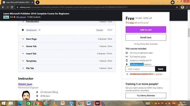 Free with Certificate | Learn Microsoft Publisher 2016 Complete Course for Beginners смотреть онлайн