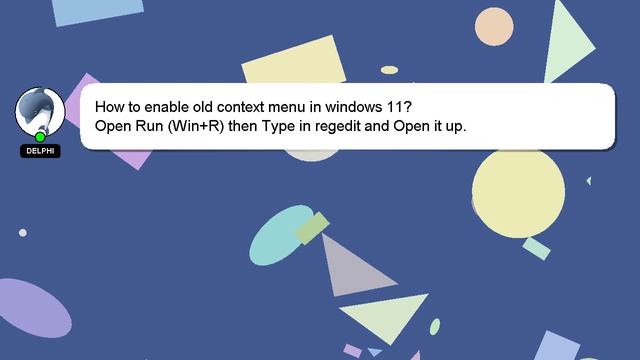 How to enable old context menu in windows 11? смотреть онлайн