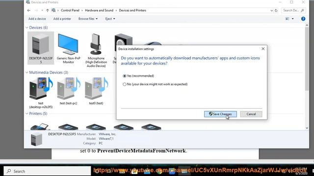 Enable/Disable Automatic Driver Installation in Windows 10 смотреть онлайн