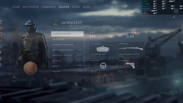 Fx 8370 + Gtx 1080Ti - Battlefield 1 (2016) 4K [ Render Scale 120% ] (3/3) смотреть онлайн