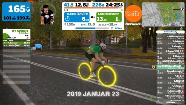 Zwift Hungary Dawn Patrol jan 23 - New York Rising Empire смотреть онлайн