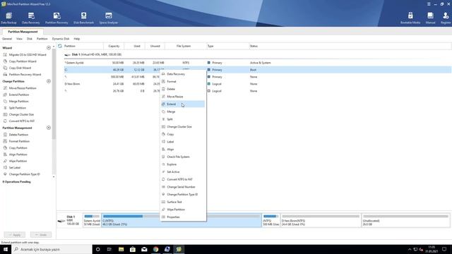 Disk Genişletme Aktif Değil | Windows 10 Disk Genişletme (C: Sürücüsü Genişletme) смотреть онлайн