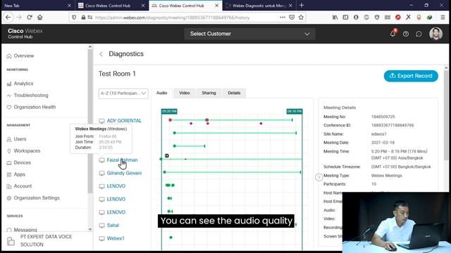 Cara Menggunakan Tools Webex Diagnostics | Webex Control Hub #EdavosTech смотреть онлайн