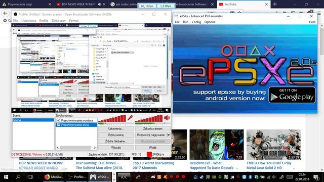 Znowu testy OBS HP 2510p /Lenovo Y550 смотреть онлайн
