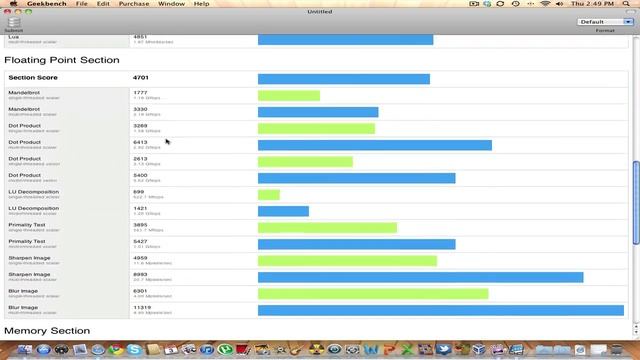 Mac Mini (2010) GeekBench Test смотреть онлайн