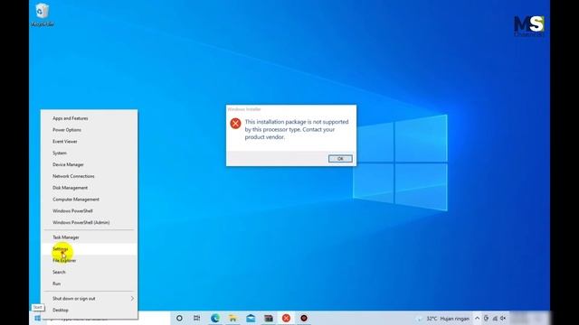 Cara Mengatasi Pesan Error This Installation Package Is Not Supported By This Processor Type смотреть онлайн