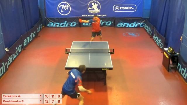 Настольный теннис матч 170518 4 Терехов Андрей Куниченко Сергей смотреть онлайн