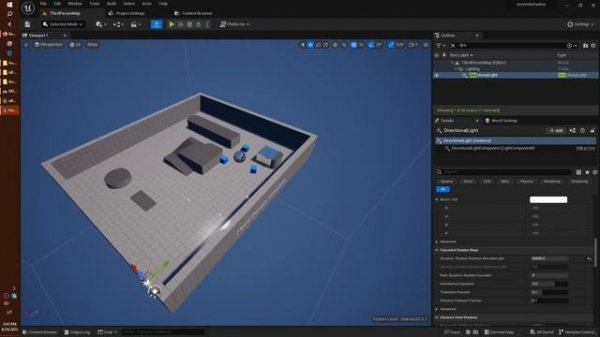 Sphere reflection captures and planar reflections in android mobile, in Unreal Engine 5.2