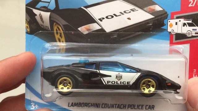 Lamborghini Countach Police Car Hot Wheels смотреть онлайн
