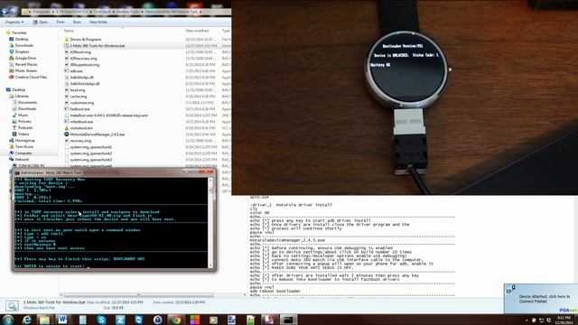 Motorola Moto 360 flashing TWRP recovery to the device with super tool смотреть онлайн