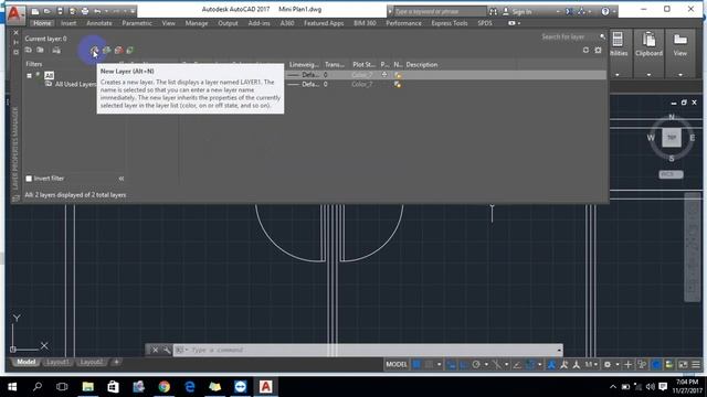 Autocad 2017 basics commands Class 7 Part 5 смотреть онлайн