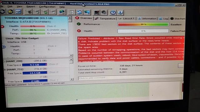 101 HDSentinel [Hard disk Diagnostic Tool Bootable ISO] смотреть онлайн