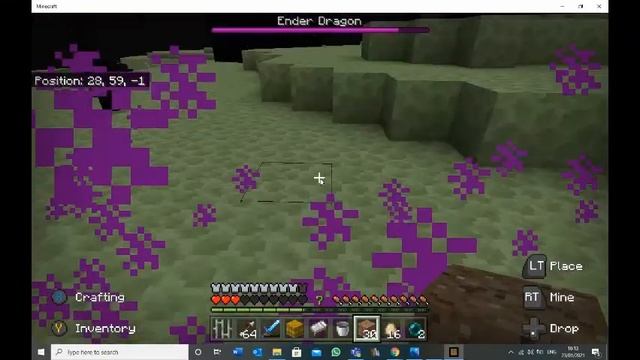KILLING the ENDER DRAGON on MINECRAFT WINDOWS 10 EDITION FREE TRIAL смотреть онлайн