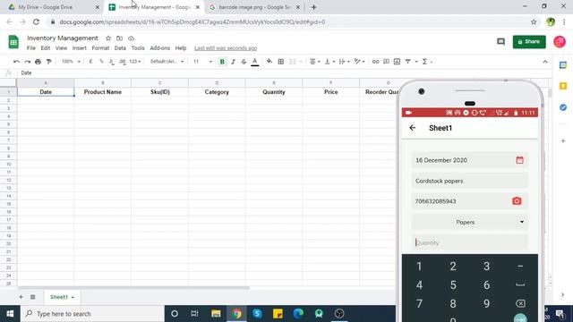 Inventory Management In Google Sheets Using Mobile App | Upsheet App #googlesheets #inventory смотреть онлайн