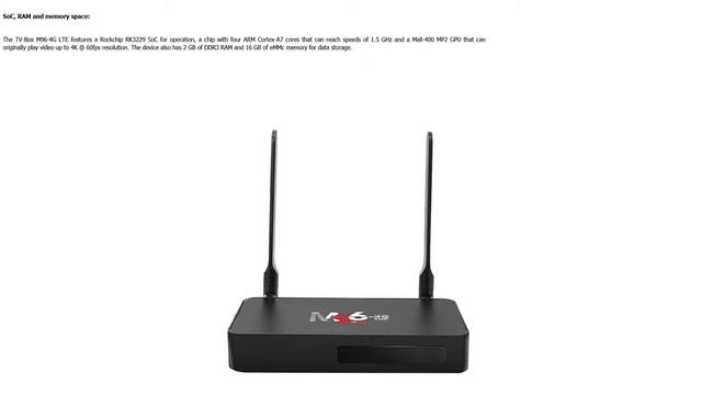 M96-4G LTE TV Box with built-in 4G LTE modem смотреть онлайн