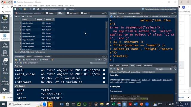 Portfolio Optimization using Quantmod1 смотреть онлайн