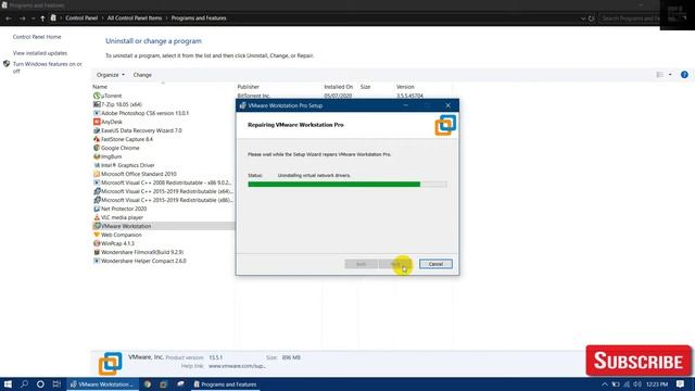 How to Repair VMware 15.5 pro | Windows10 | 2020 смотреть онлайн