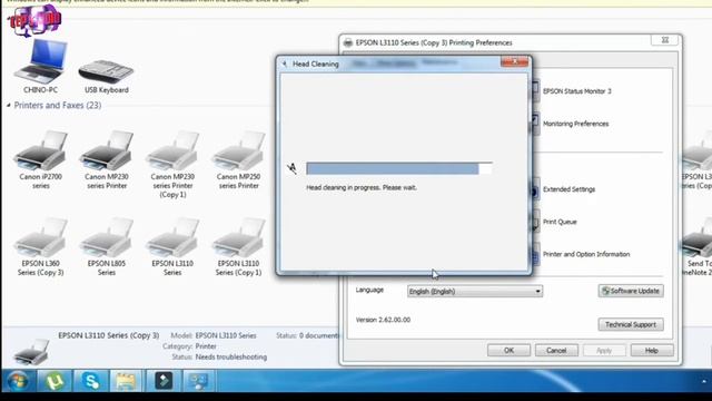 cara mudah cleaning printer epson L3110 смотреть онлайн