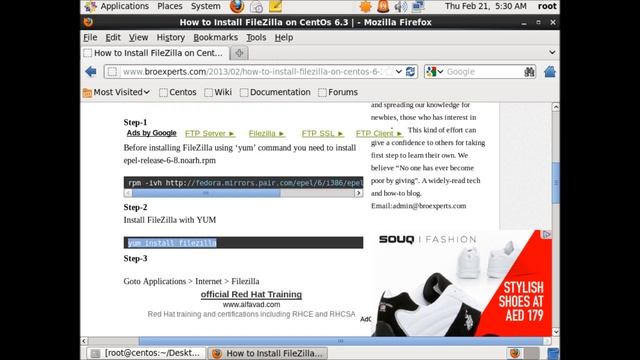 How to Install FileZilla on CentOs 6.3 смотреть онлайн