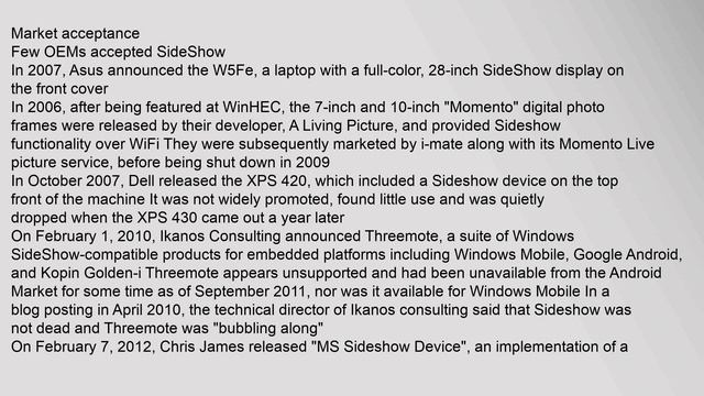 Windows SideShow смотреть онлайн