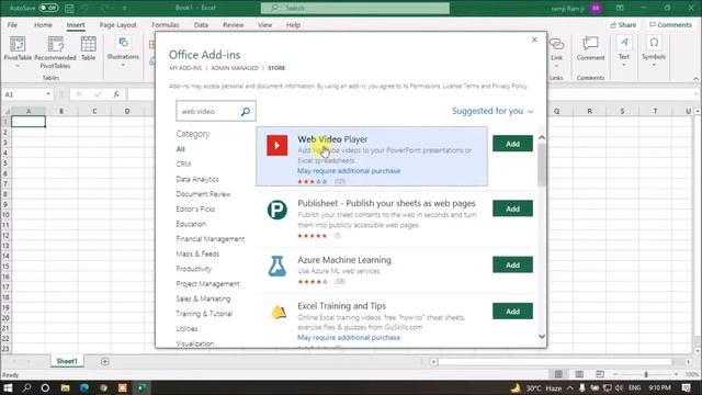 How to play Youtube video in excel file without vba #excel #vba #Mis смотреть онлайн