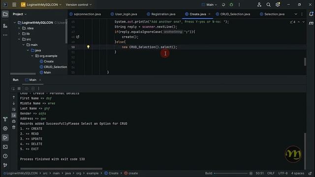 JAVA CRUD w/ Login and Signup with Xampp MySQL Server - non GUI - IntelliJ IDEA JAVA with MySQL смотреть онлайн
