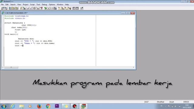 Pendeklarasian Struct Mahasiswa Menggunakan Borland C++ смотреть онлайн