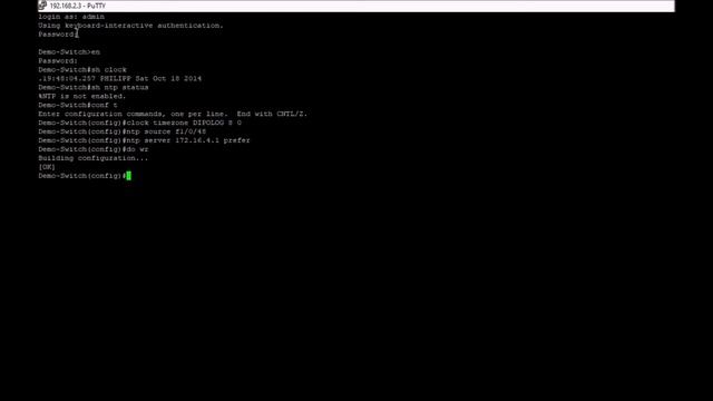 Synchronize Cisco Switch system time to NTP server смотреть онлайн