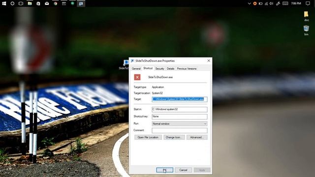 Slide to Shutdown button in Windows 10 смотреть онлайн