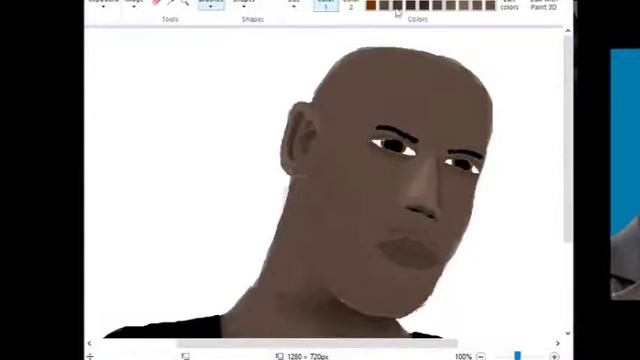 Drawing Travis Scott in windows paint смотреть онлайн