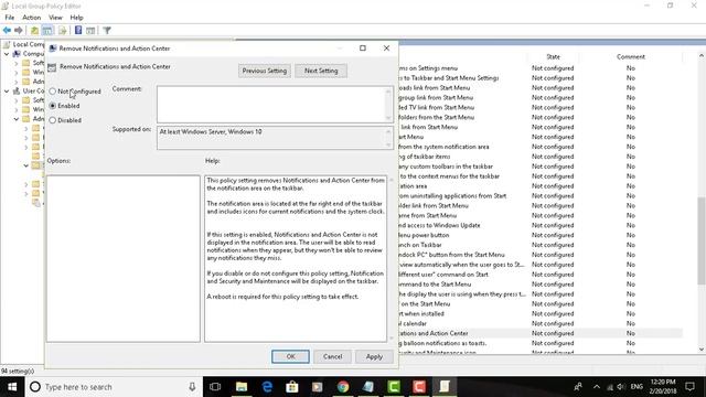 How to Disable or Enable the Action Center in Windows 10 смотреть онлайн