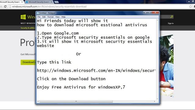 how to download microsoft security essentials antivirus смотреть онлайн