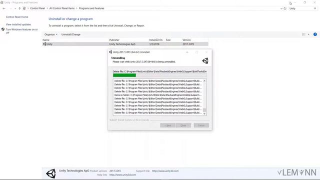 How to Uninstall Unity 2017 from Windows 10 смотреть онлайн