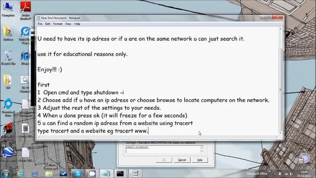 How to shutdown a computer remotely with CMD смотреть онлайн