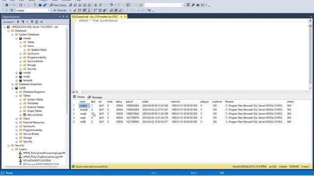 SQL Management Studio