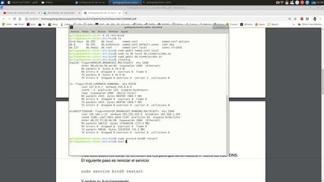 Configurar servidor DNS con Bind смотреть онлайн
