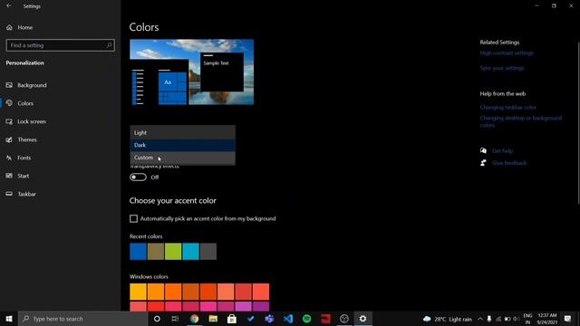 Windows 10 Dark Mode | Multiple options in Dark Theme | Enable/Disable Dark Theme Windows 10 in 1Mi смотреть онлайн