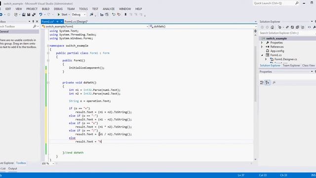 Switch Statement C# Winform Tutorial Beginner 2020 смотреть онлайн