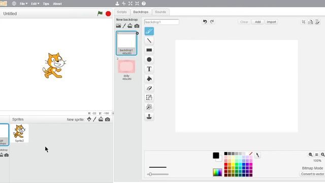 How to add backdrops into scratch 2.0 lesson 1 смотреть онлайн