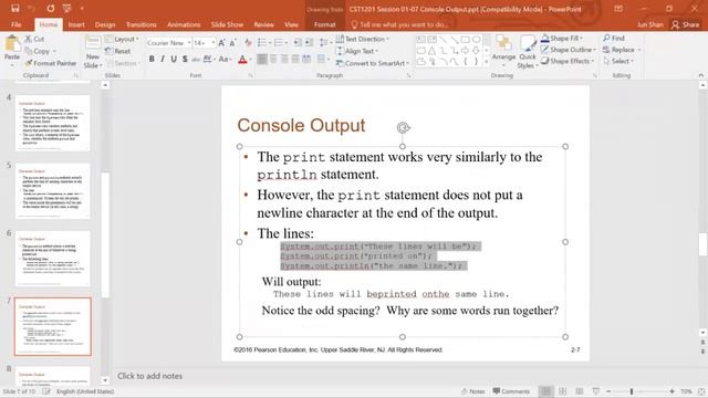 CST1201 Session 01 07 Console Output смотреть онлайн