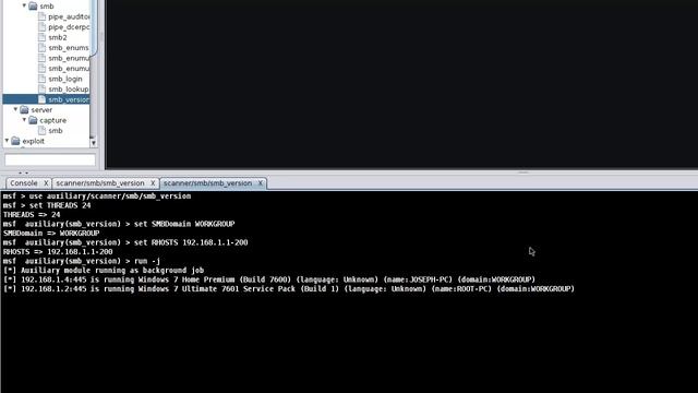 Using armitage to scan for windows hosts on your network. смотреть онлайн