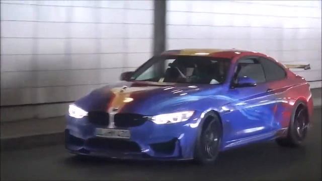 Hamann BMW M4s w Akrapovic Burnout Accelerations and Tunnel Sounds смотреть онлайн