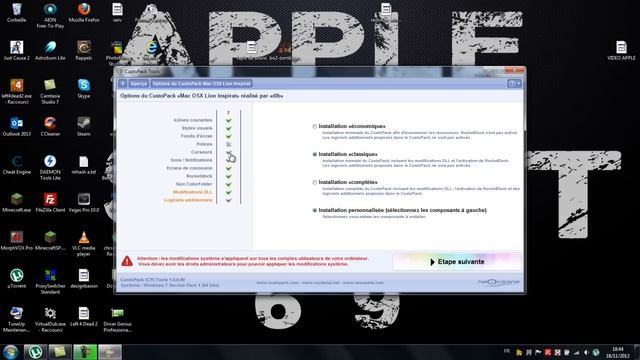 Theme MAC OS X sur windows 7 / 8 / Vista смотреть онлайн