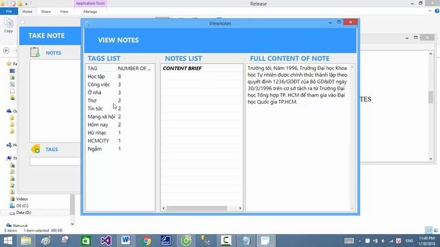 [DEMO] [ĐỒ ÁN CUỐI KỲ WINAPI] MY QUICKNOTE смотреть онлайн
