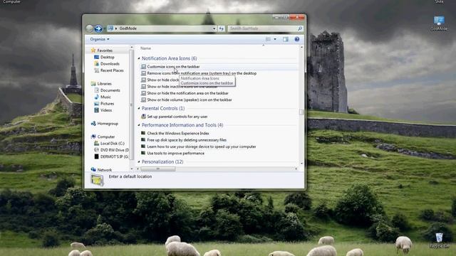 Godmode Folder Windows 7 смотреть онлайн