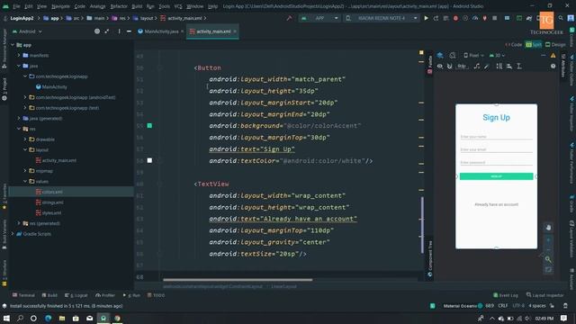 Login & Register Android App Using Firebase | Android Studio Authentication | Best LoginUI Part 1/ смотреть онлайн